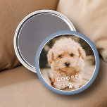Aimant Moderne Simple Jouer Élégant Chic Paw Pet Photo<br><div class="desc">Ce design simple et classique est composé de typographie sans serif et d'ajouter une photo personnalisée de votre animal de compagnie.</div>