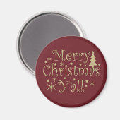 Aimant Moderne Simple Joyeux Noël fête (Recto/Verso)