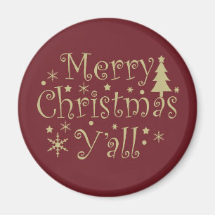 Aimant Moderne Simple Joyeux Noël fête