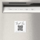 Aimant moderne simple merci business qr code (In Situ (Lave-vaisselle))