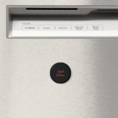 Aimant Moderne simple minimaliste ajouter le nom (In Situ (Lave-vaisselle))