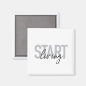 Aimant Moderne, simple, typographie urbaine cool Commence (Recto/Verso)