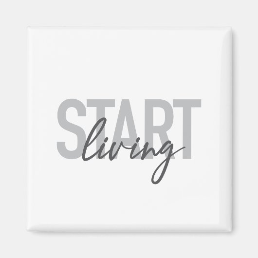 Aimant Moderne, simple, typographie urbaine cool Commence (Devant)