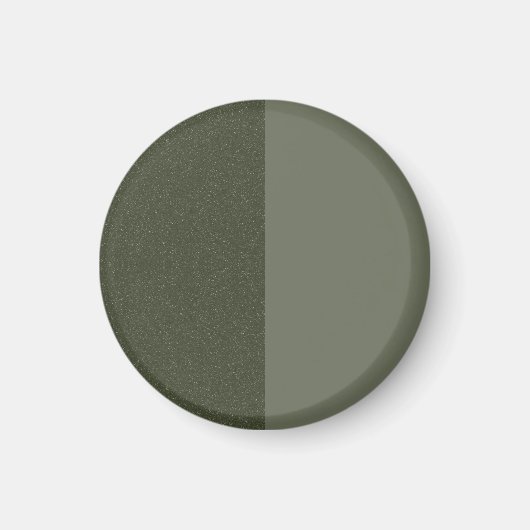 Aimant Moderne Vert Mousse Bi-Ton – Personnalisabl (Devant)