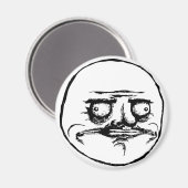Aimant moi gusta face rage face mème humour lol rofl (Recto/Verso)