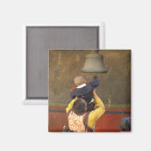 Aimant Moine bouddhiste tibétain levant un garçon pour so (Recto/Verso)