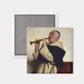 Aimant Moine jouant à un Clarinet (Recto/Verso)