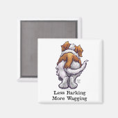 Aimant Moins d'aboiement, plus de baguage (Recto/Verso)