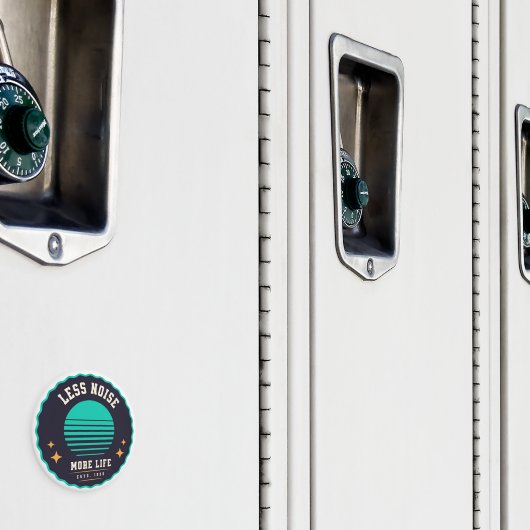 Aimant Moins De Bruit, Plus De Vie - Design Casquette Rét (In situ (casier))