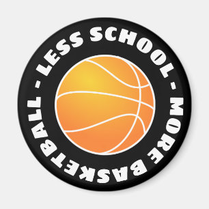 Aimant Moins d'école Plus de basket