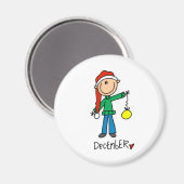 Aimant Mois de décembre (Recto/Verso)