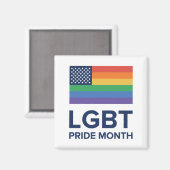 Aimant Mois de la fierté LGBT | États-Unis (Recto/Verso)