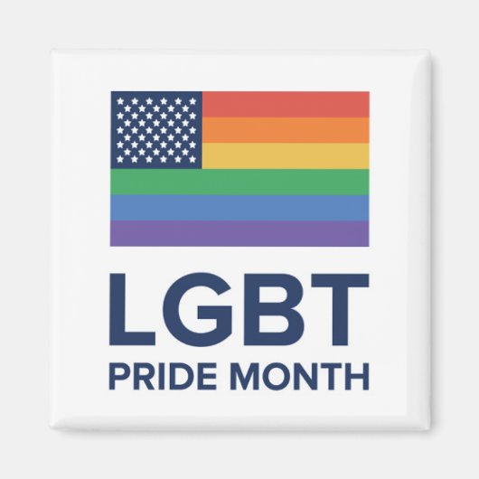 Aimant Mois de la fierté LGBT | États-Unis (Devant)