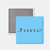 Aimant Mois de l'année - Juin (Recto/Verso)