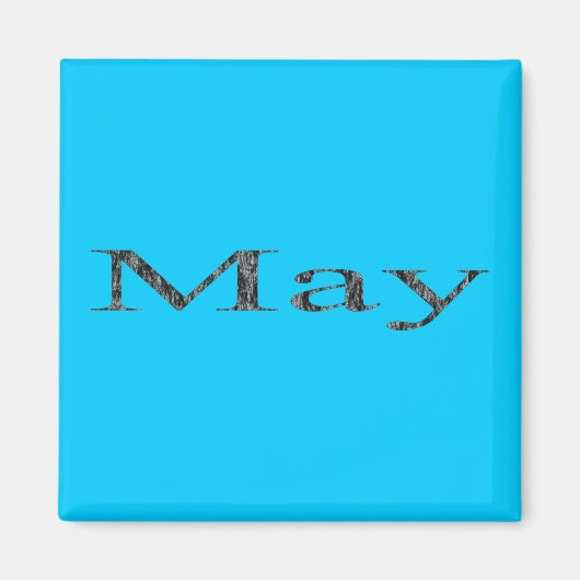 Aimant Mois de l'année - Mai (Devant)