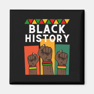 Aimant Mois de l'histoire des Noirs 2025 Afro-Américain p