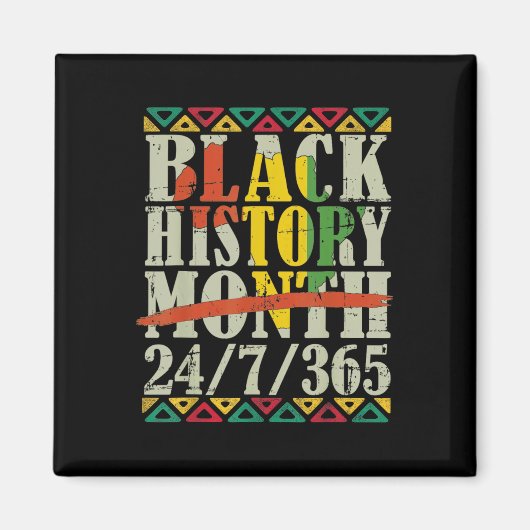 Aimant Mois de l'histoire des Noirs 247365 Avec drapeau d (Devant)