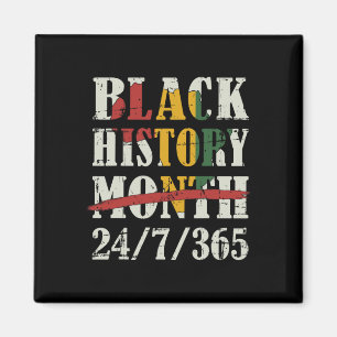 Aimant Mois de l'histoire des Noirs 247365 Avec drapeau d