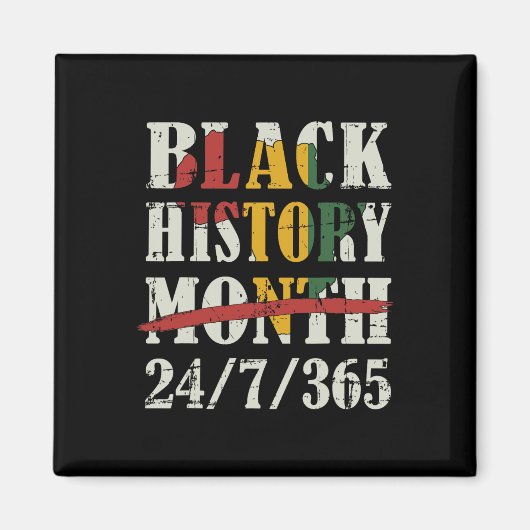 Aimant Mois de l'histoire des Noirs 247365 Avec drapeau d (Devant)