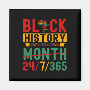 Aimant Mois de l'histoire des Noirs 365 Un mois ne peut c