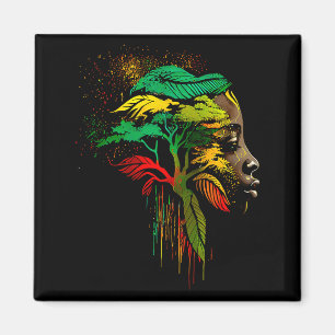 Aimant Mois de l'histoire des Noirs Ancêtres afro-américa