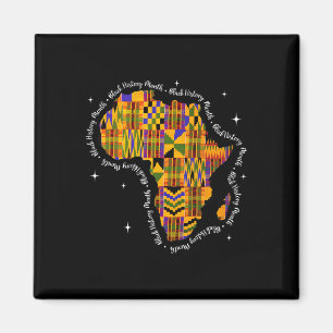 Aimant Mois de l'histoire des Noirs Carte d'Afrique color