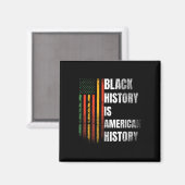 Aimant Mois de l'histoire des Noirs Femmes Drapeau afro-a (Recto/Verso)