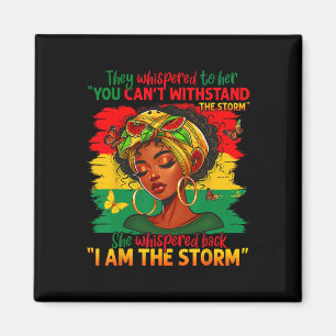 Aimant Mois de l'histoire des Noirs fières Noires Afro-Am