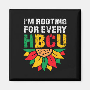 Aimant Mois de l'histoire des Noirs HBCU Je soutiens chaq