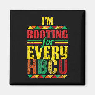 Aimant Mois de l'histoire des Noirs HBCU Je soutiens chaq