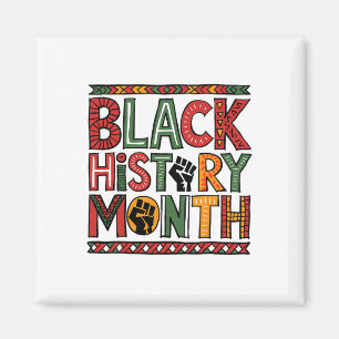 Aimant Mois de l'histoire des Noirs Héritage afro-américa