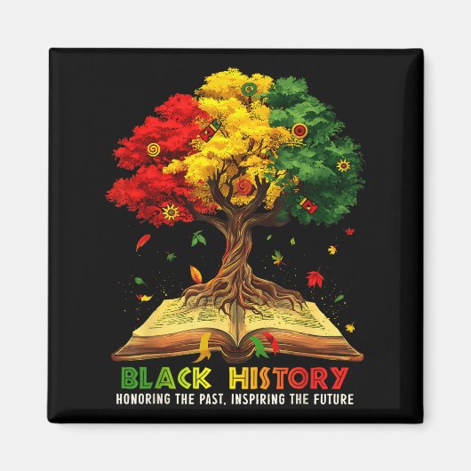 Aimant Mois de l'histoire des Noirs honorant le passé ins (Devant)