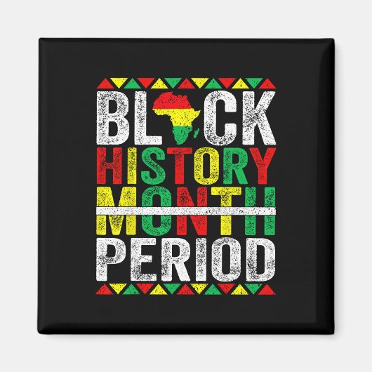 Aimant Mois de l'histoire des Noirs Période Afro-Américai (Devant)