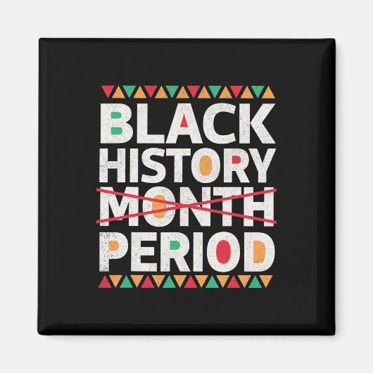 Aimant Mois de l'histoire des Noirs Période de l'histoire (Devant)