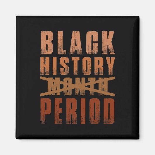 Aimant Mois de l'histoire des Noirs Période Mélanine Afro (Devant)