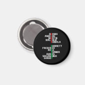 Aimant Mois de l'histoire noire Melanin King Reine Sista  (Recto/Verso)