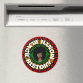 Aimant Mois de l'histoire noire, rayons du soleil, femme  (In Situ (Lave-vaisselle))