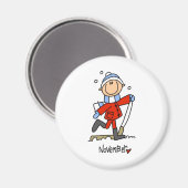 Aimant Mois de novembre (Recto/Verso)