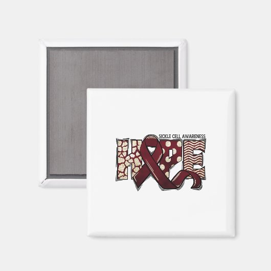 Aimant Mois de sensibilisation à la drépanocytose Mois de (Recto/Verso)