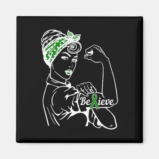 Aimant Mois de sensibilisation à la santé mentale Femme R (Devant)