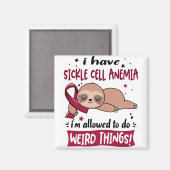 Aimant Mois de sensibilisation à l'anémie falciforme Cade (Recto/Verso)