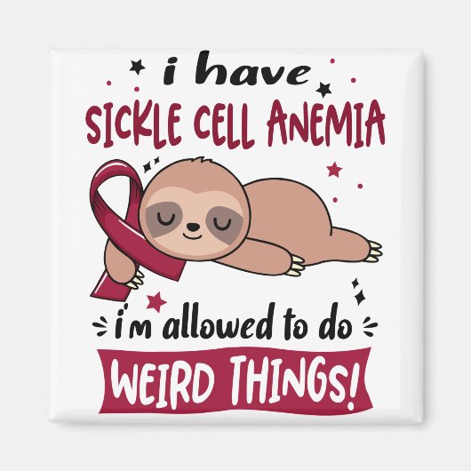 Aimant Mois de sensibilisation à l'anémie falciforme Cade (Devant)