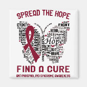 Aimant Mois de sensibilisation au syndrome antiphospholip (Devant)