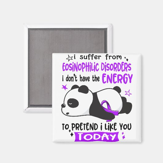 Aimant Mois de sensibilisation aux troubles éosinophiles  (Recto/Verso)