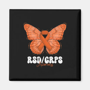 Aimant Mois de sensibilisation RSD CRPS Beurre-ruban oran