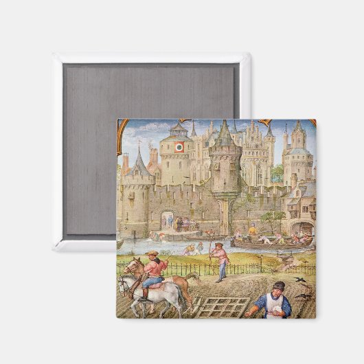 Aimant Mois d'octobre (Recto/Verso)