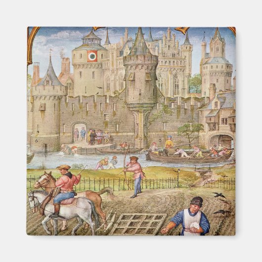 Aimant Mois d'octobre (Devant)