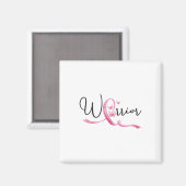 Aimant Mois du cancer du sein Papillons rose Ruban femmes (Recto/Verso)