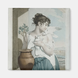 Aimant Mois germinal et septième de calendrier