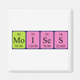 Aimant Moise l'aimant de nom de table périodique